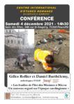 Affiche conférence G. Rollier / D. Berthèlemy sur les fouilles de l'îlot des Minimes à Mâcon