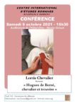 affiche conférence CIER, LorrisChevalier, Hugues de Berze, 9-10-21