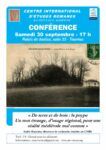 Affiche conférence CIER du 30 septembre 2023 "De terre et de bois, la poype"